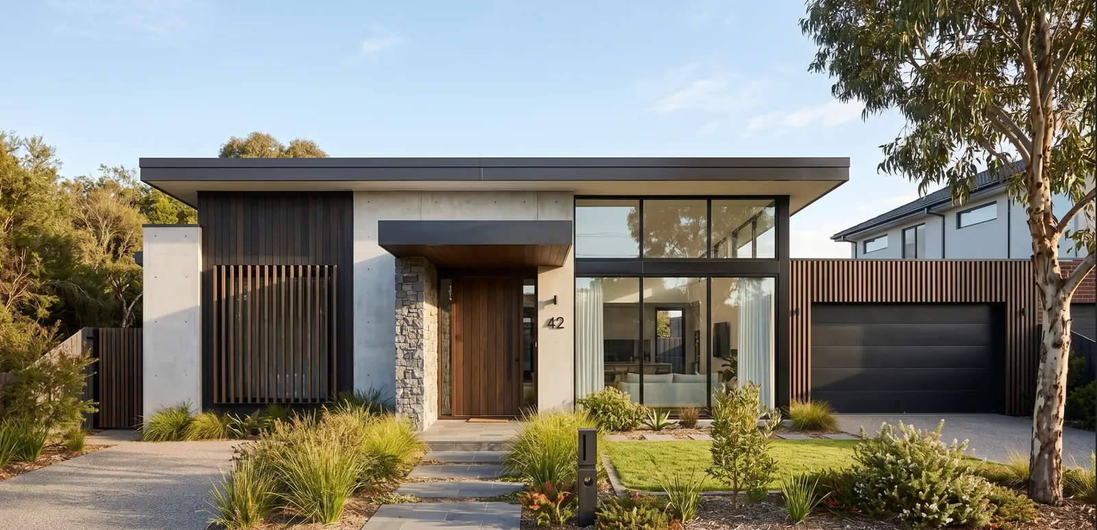 Residential home facade design by HATd Studio, Springvale Melbourne
